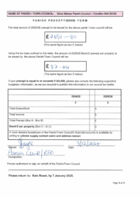 Precept Request for 2025-26